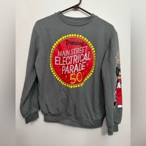 Disneyland Vault 50th Main Street Electrical Parade Gray Sweatshirt Size Small